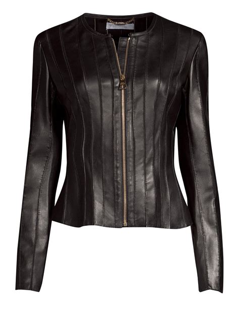 versace women jacket|versace leather jacket women.